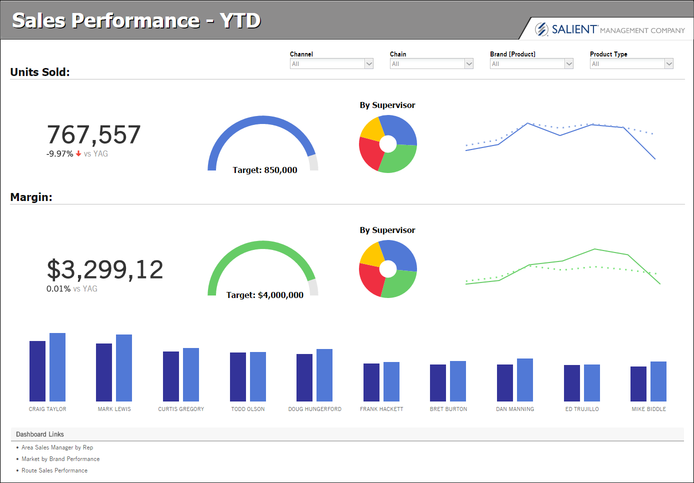 Salient Dashboards - Performance Accounting and Decision Support